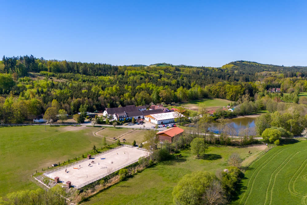 Das Areal von oben